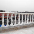 Hand Carved White Marble Stair Balustrade